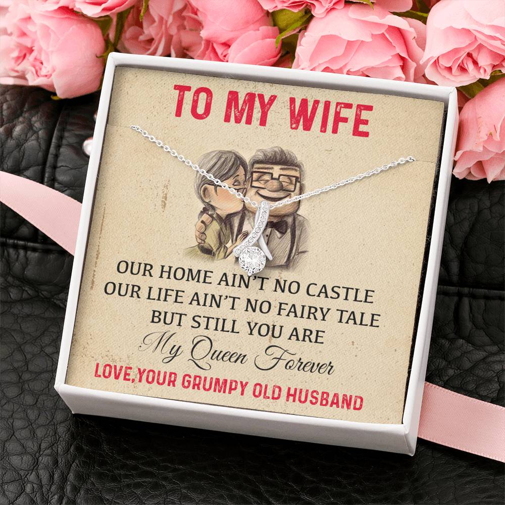 To My Wife Necklace - Anniversary Gift for Wife, Birthday Gift for Wife