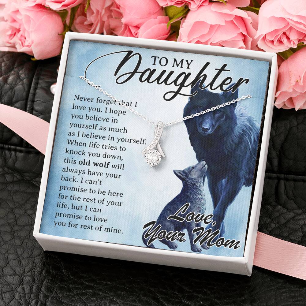 To My Daughter Necklace, Daughter Father Necklace, Daughter Gift from Mom