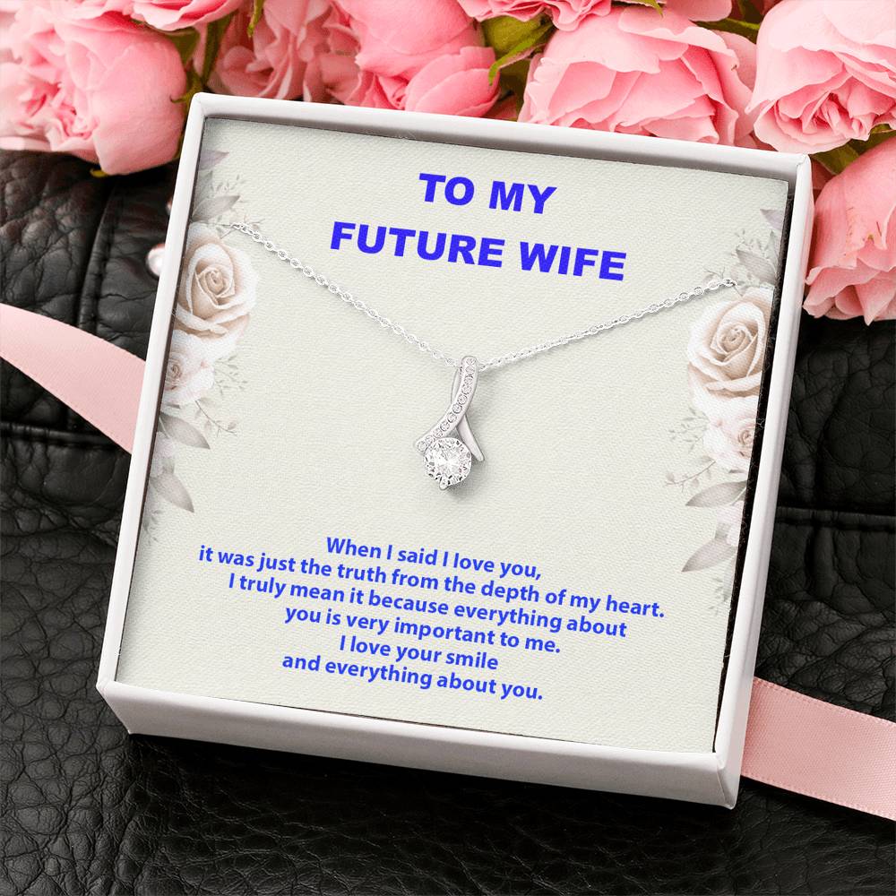 To My Future Wife Necklace, Engagement Gift for Future Wife, Birthday Gift