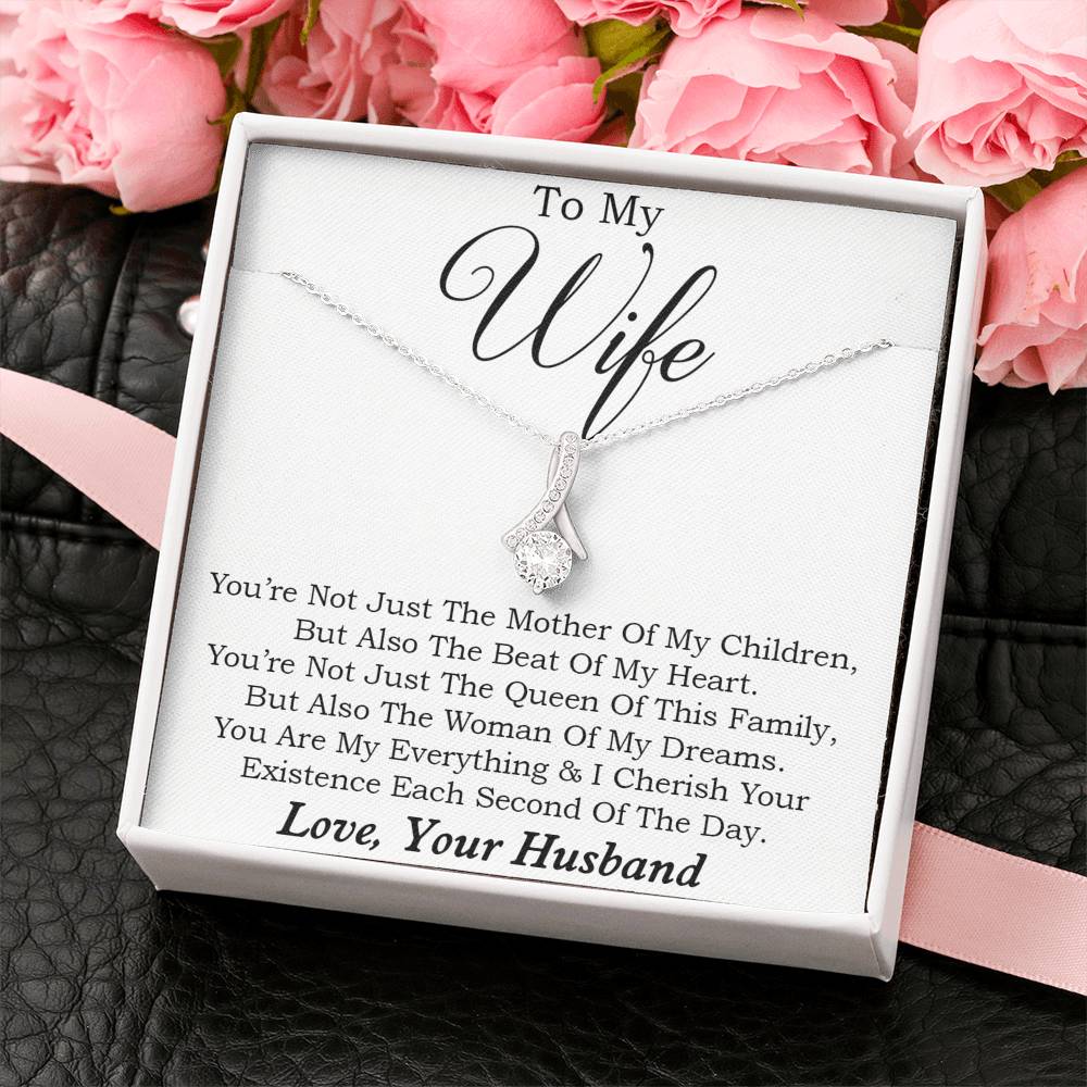 To My Wife Necklace, Engagement Gift for Future Wife, Birthday Gift