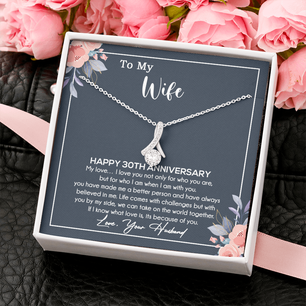30th Anniversary Gift For Wife Necklace, 30 Year Anniversary, 30th Wedding Gift