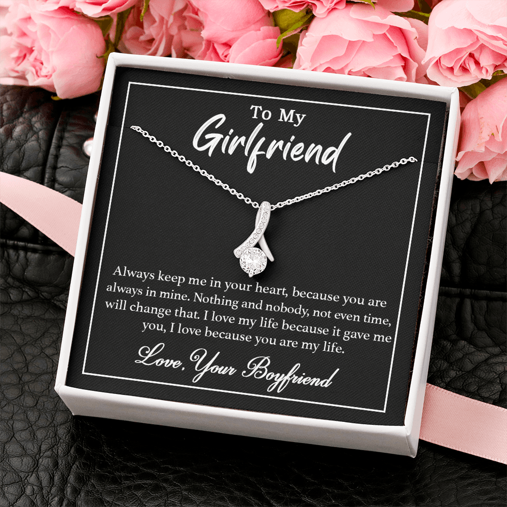 To My Girlfriend Necklace,Necklace for Girlfriend,Birthday Gifts