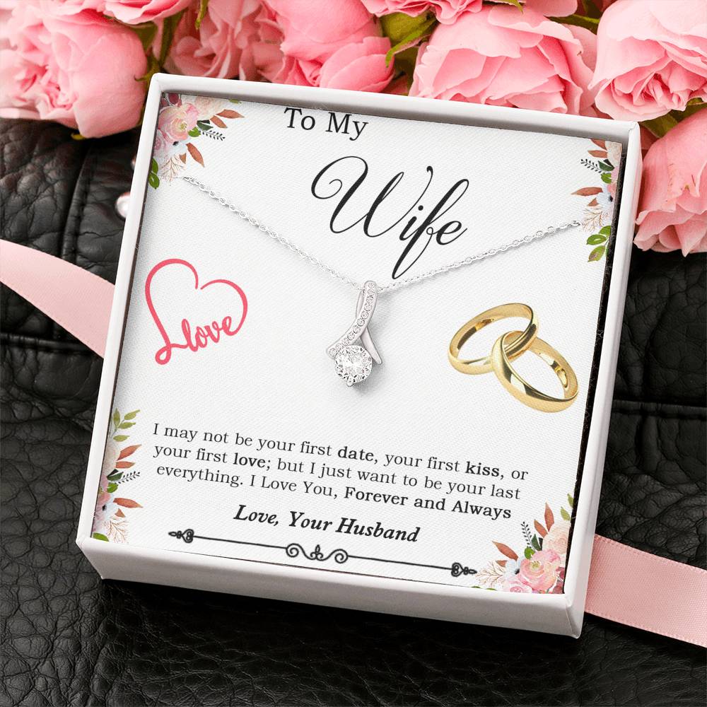 To My Wife Necklace, Engagement Gift for Future Wife, Birthday Gift