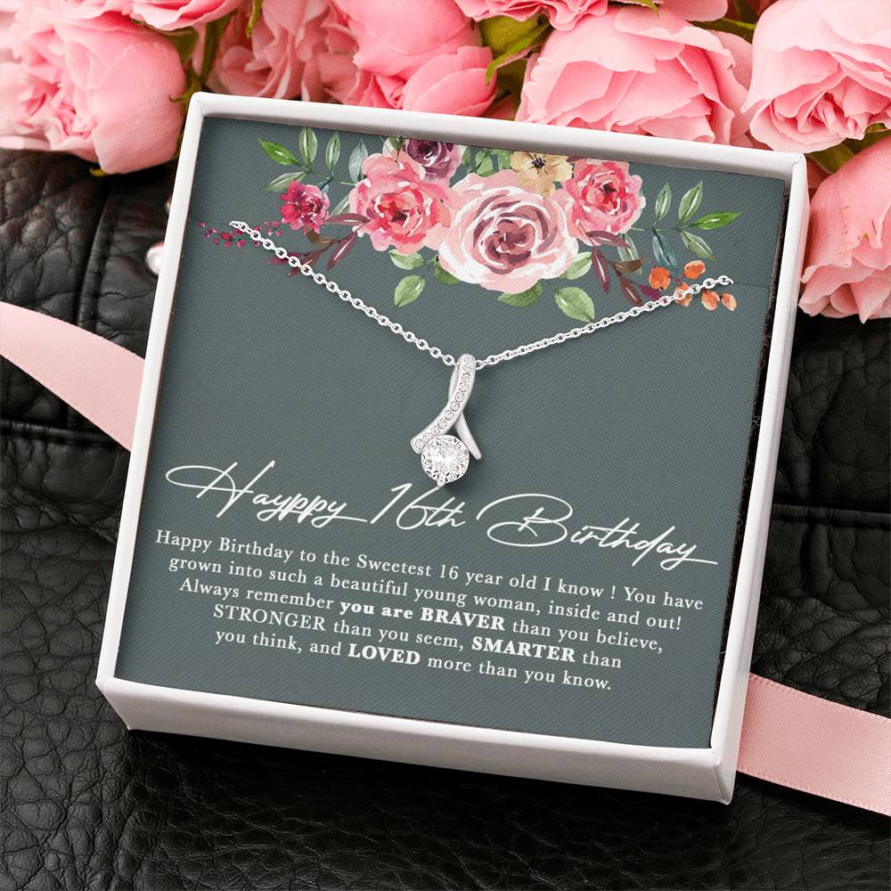 Happy 16th Birthday Gift Girl,Sweet 16 Necklace, Sweet 16 Gifts For Girls