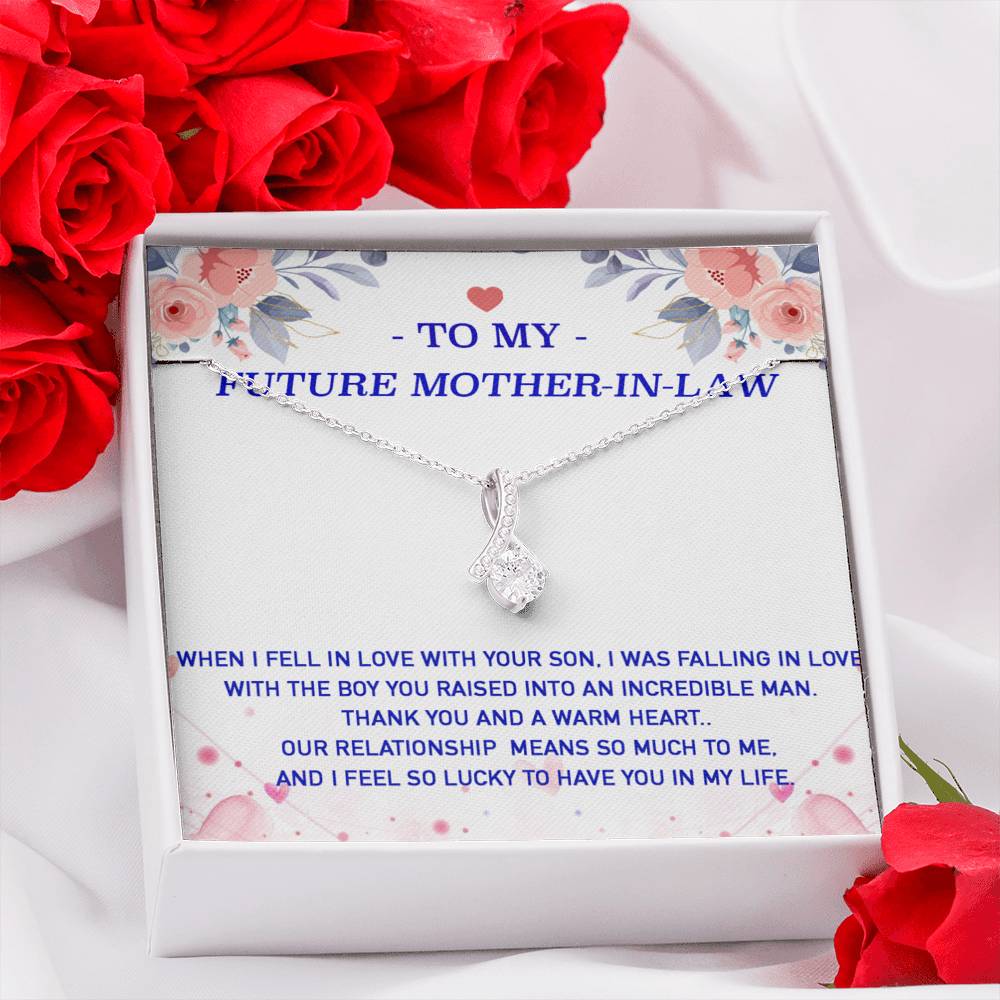 To My Future Mother-In-Law Necklace, Engagement Gift for Future Wife, Birthday Gift