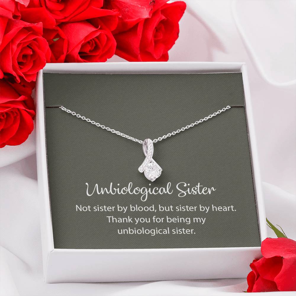 Unbiological Sister Necklace, Best Friend Necklace, Soul Sister, Bridesmaid Gift