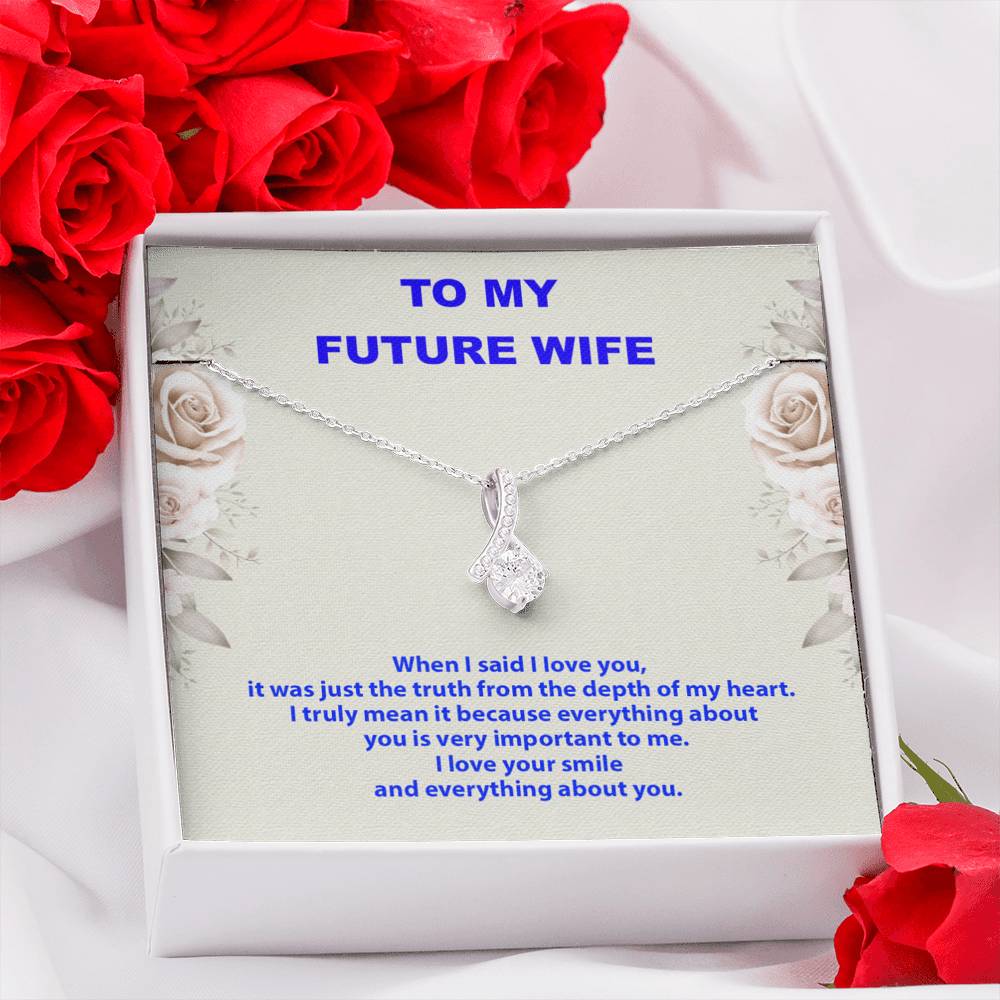To My Future Wife Necklace, Engagement Gift for Future Wife, Birthday Gift