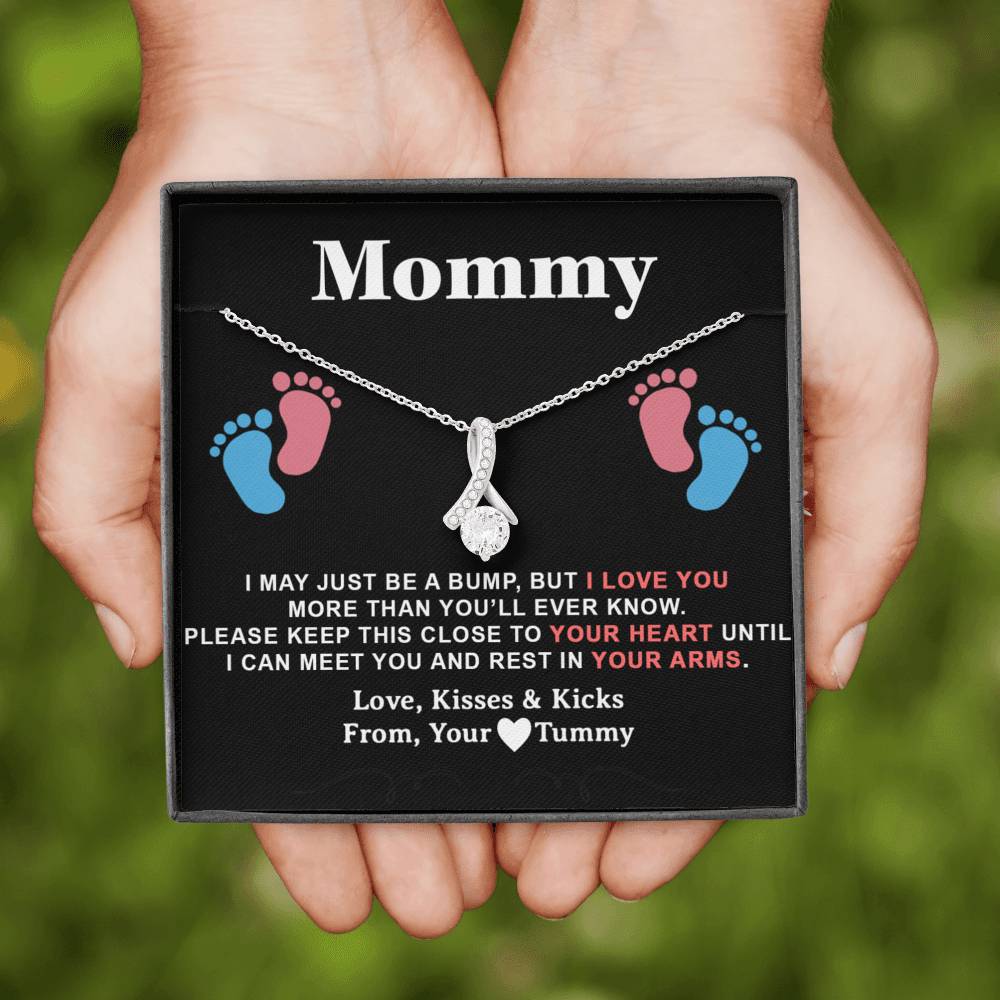 Mommy Gift Necklace, Trendy, Gift for New Mom in Hospital, Pregnancy Gift