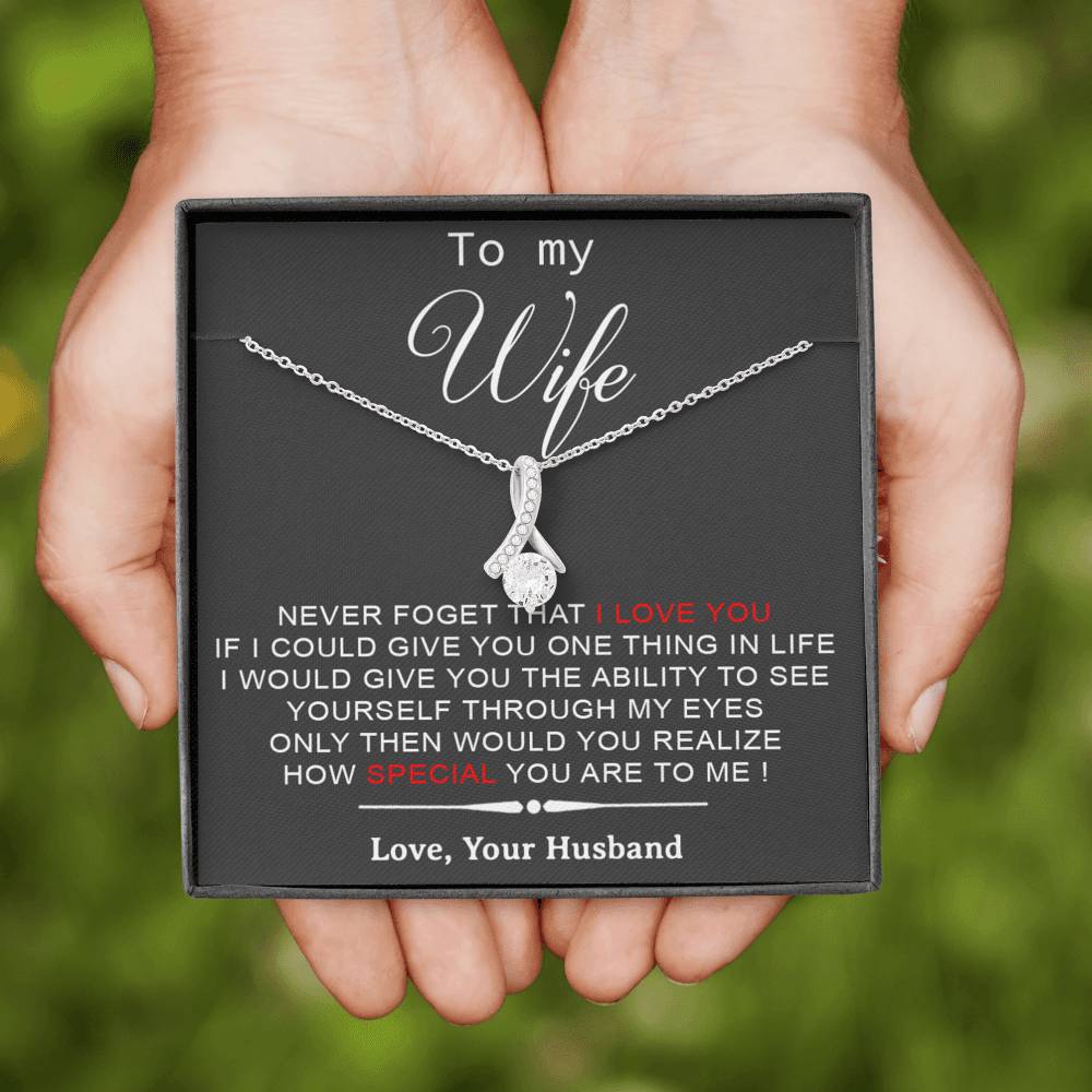 To My Wife Necklace, Engagement Gift For Her, Future Wife Birthday Gift