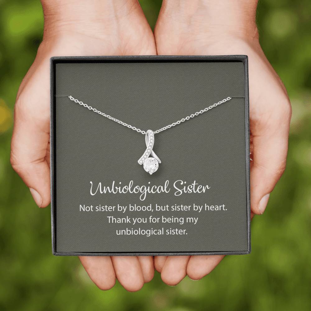 Unbiological Sister Necklace, Best Friend Necklace, Soul Sister, Bridesmaid Gift