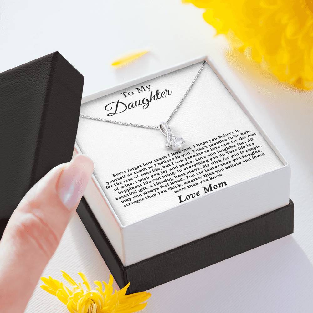 Daughter Gift from Mom, To Daughter Necklace for Daughter,Gift for Daughter