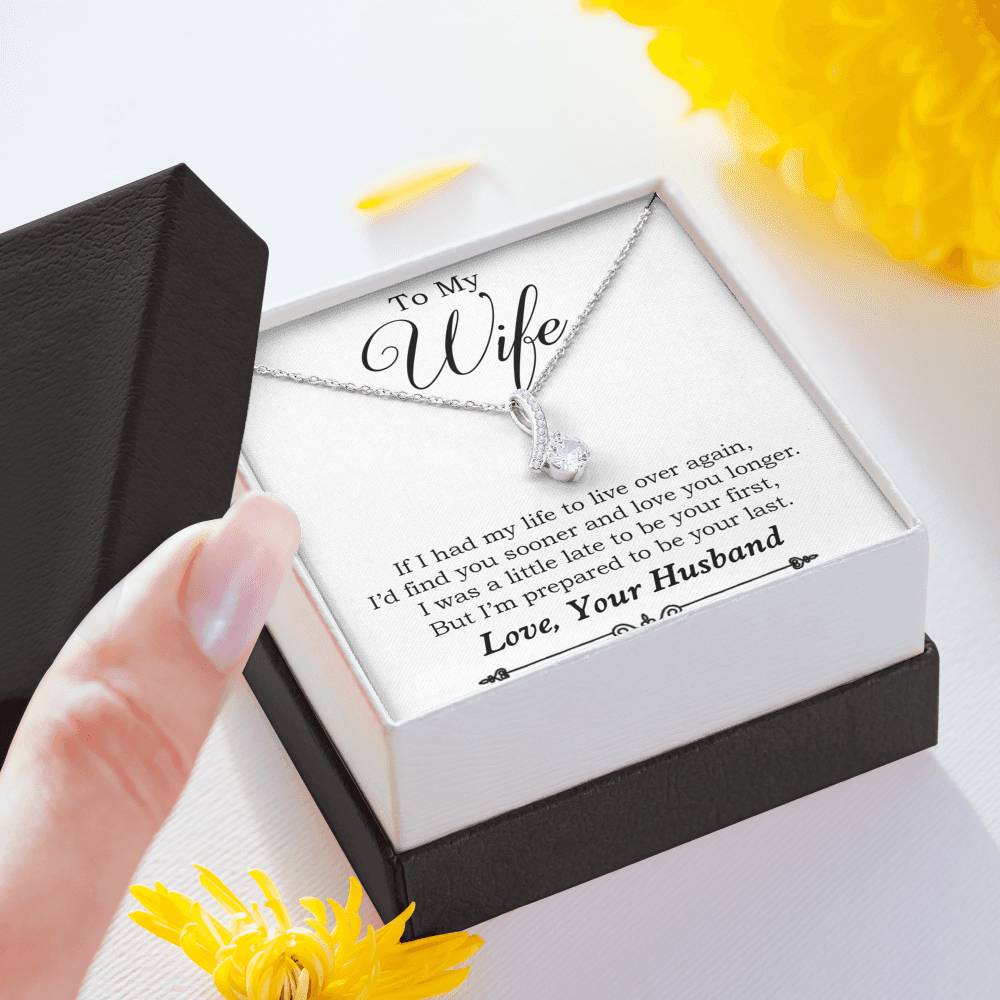 To My Wife Necklace, Engagement Gift for Future Wife, Birthday Gift