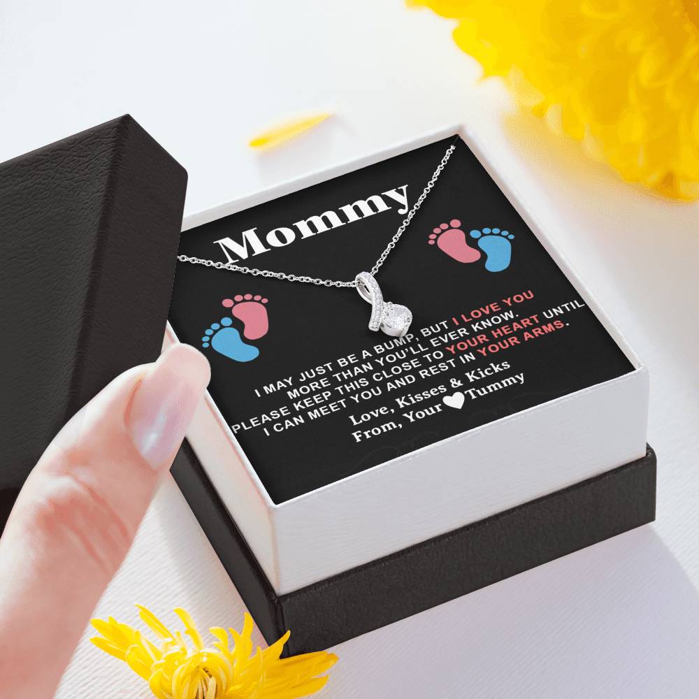 Mommy Gift Necklace, Trendy, Gift for New Mom in Hospital, Pregnancy Gift