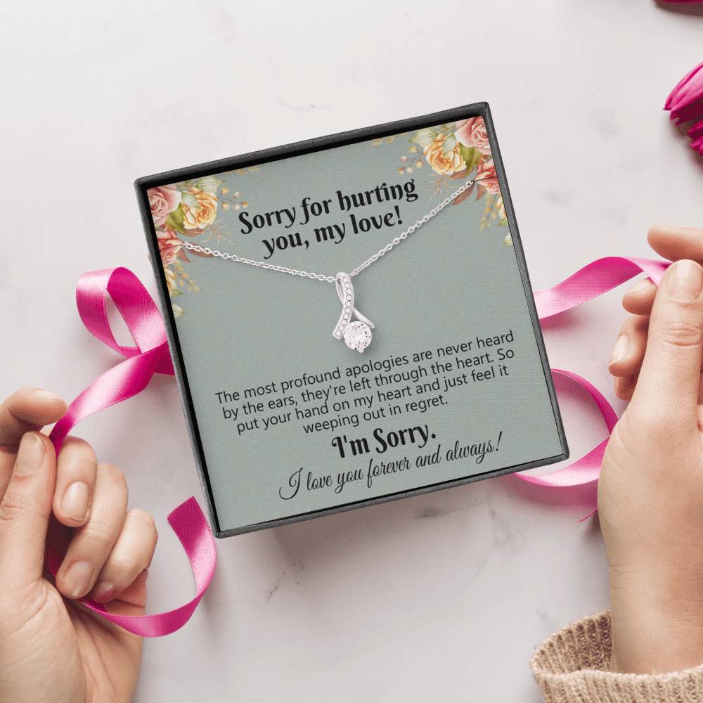 Apology Gift for Her, Forgiveness Gift, Sorry Gift for Wife, For Girlfriend, For Daughter, Gift to Say Your Sorry, Unique Apology Necklace