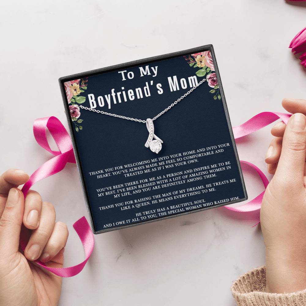 To My Boyfriends Mom Necklace, Boyfriend's Mom Gift, Mother's Day Gift for Boyfriends Mom