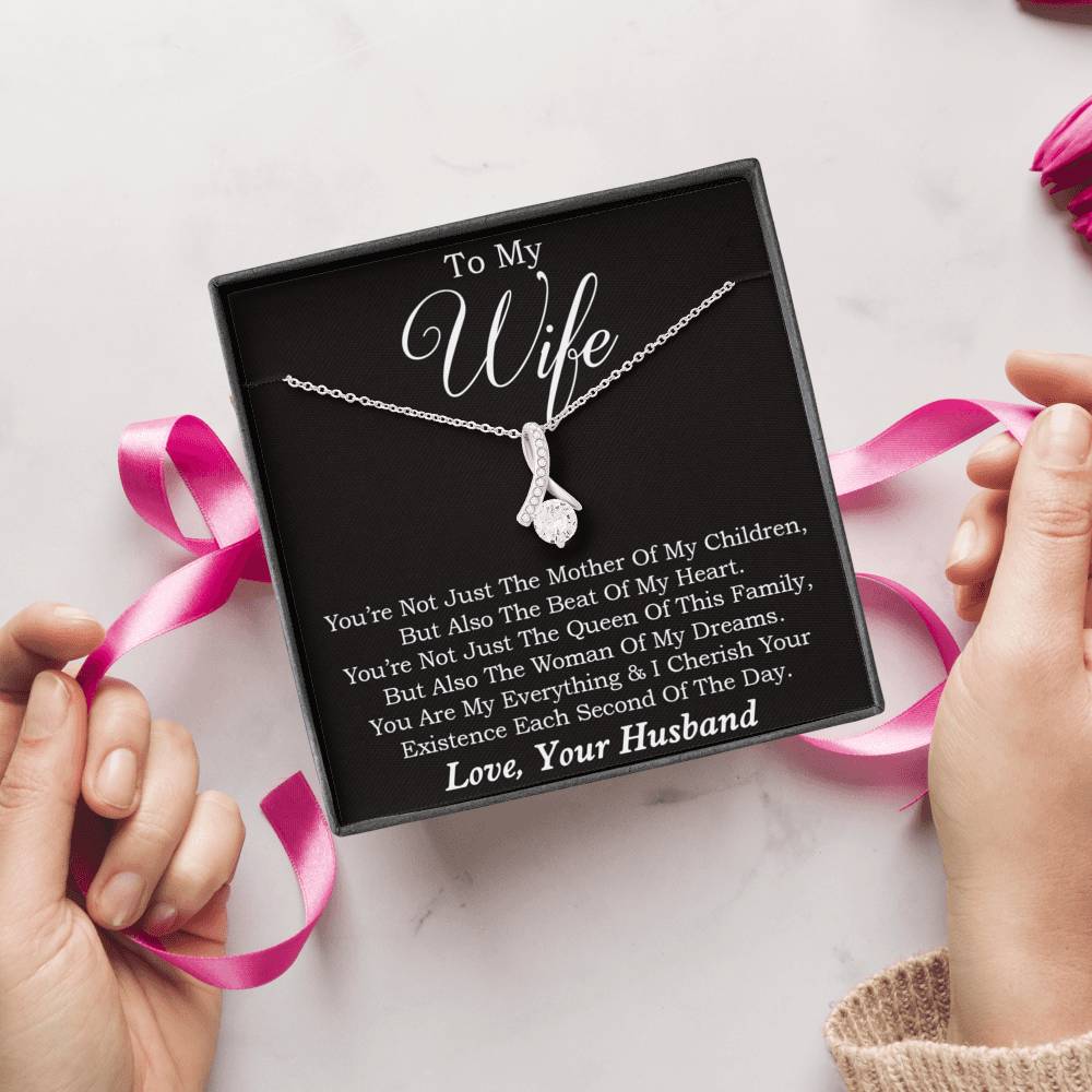 Wife Gift for Mothers Day Necklace, To Wife Mother Day Gift For Wife
