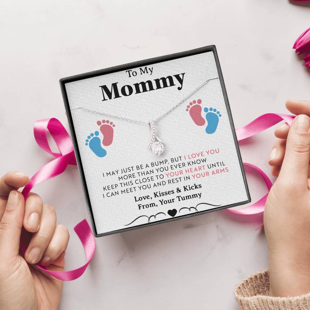 New Mom Gift Necklace, Trendy, Gift for New Mom in Hospital, Pregnancy Gift
