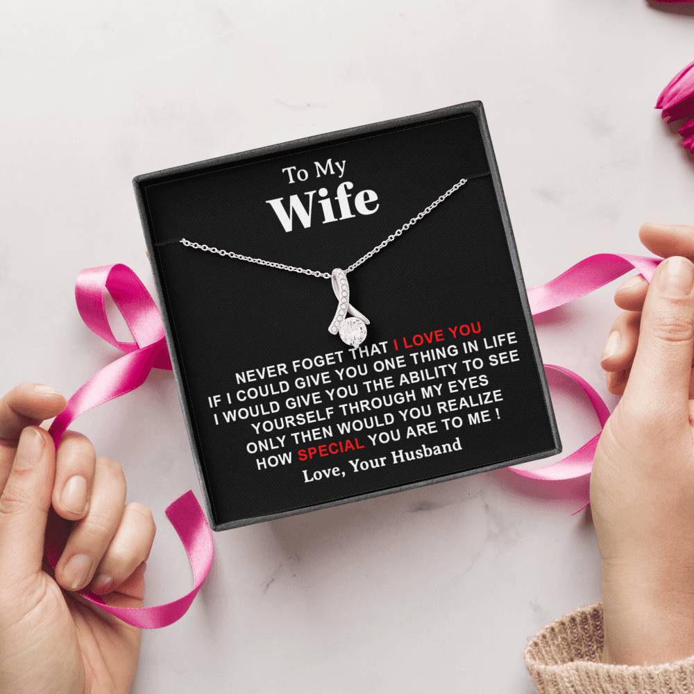 To My Wife Necklace, Engagement Gift For Her, Future Wife Birthday Gift