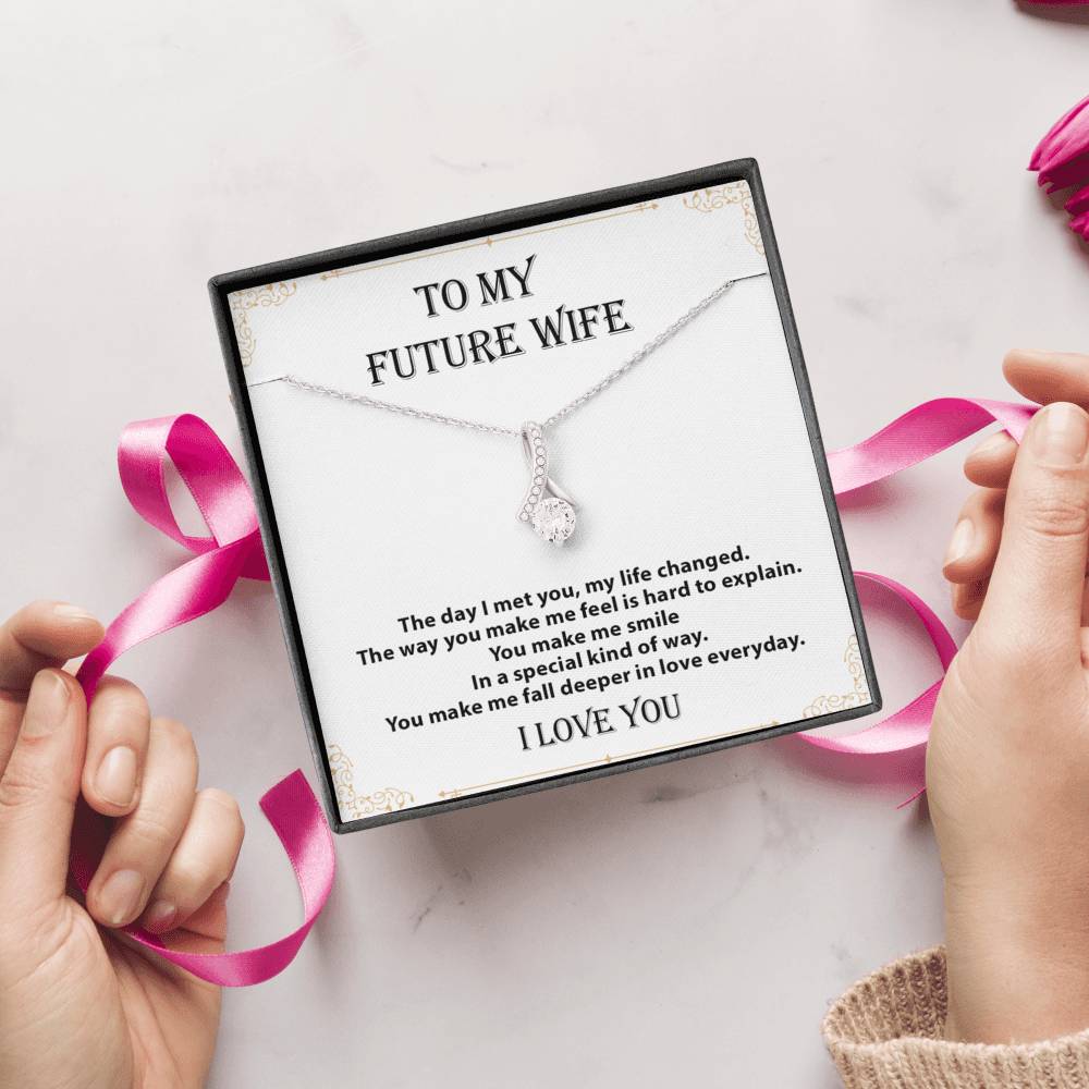 To My Future Wife Necklace, Engagement Gift for Future Wife, Birthday Gift