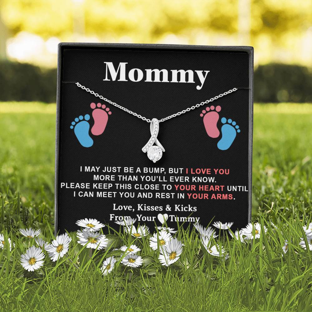 Mommy Gift Necklace, Trendy, Gift for New Mom in Hospital, Pregnancy Gift