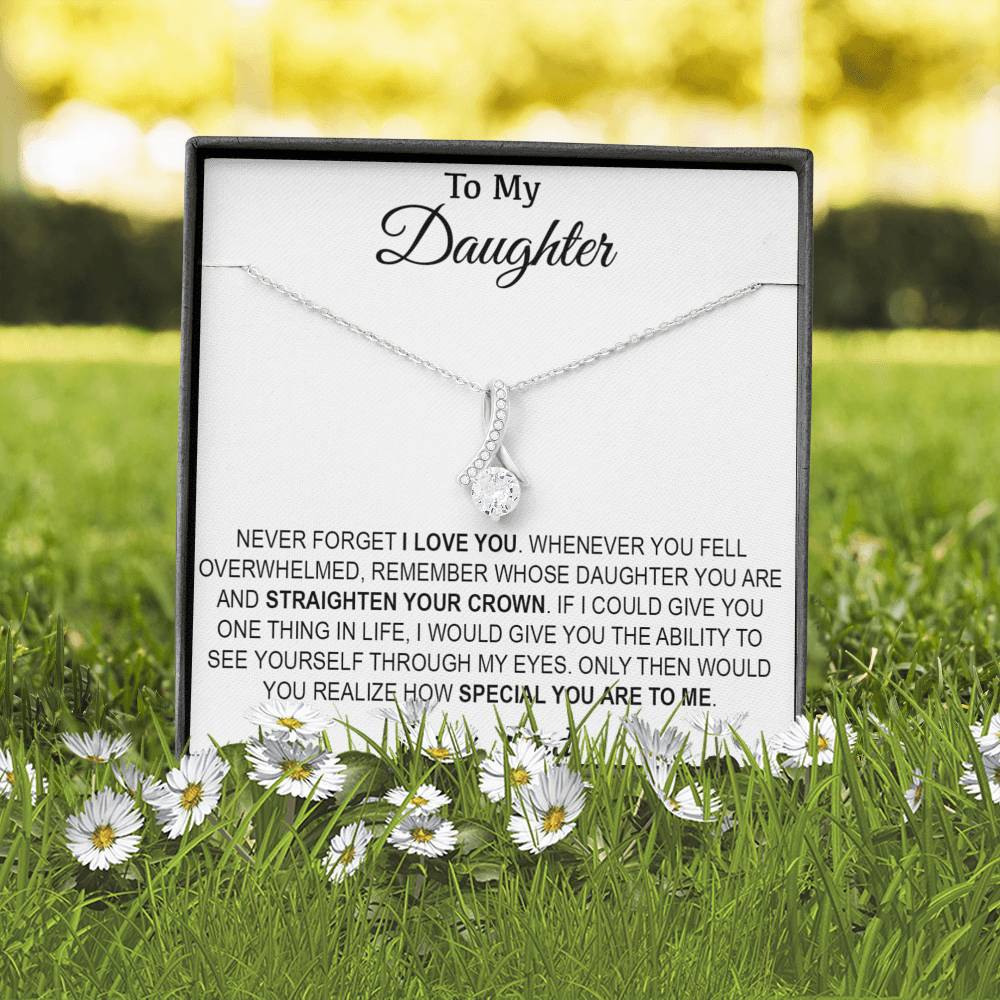 To My Daughter Necklace, Father to Daughter Gift, Birthday Gift To Daughter From Dad