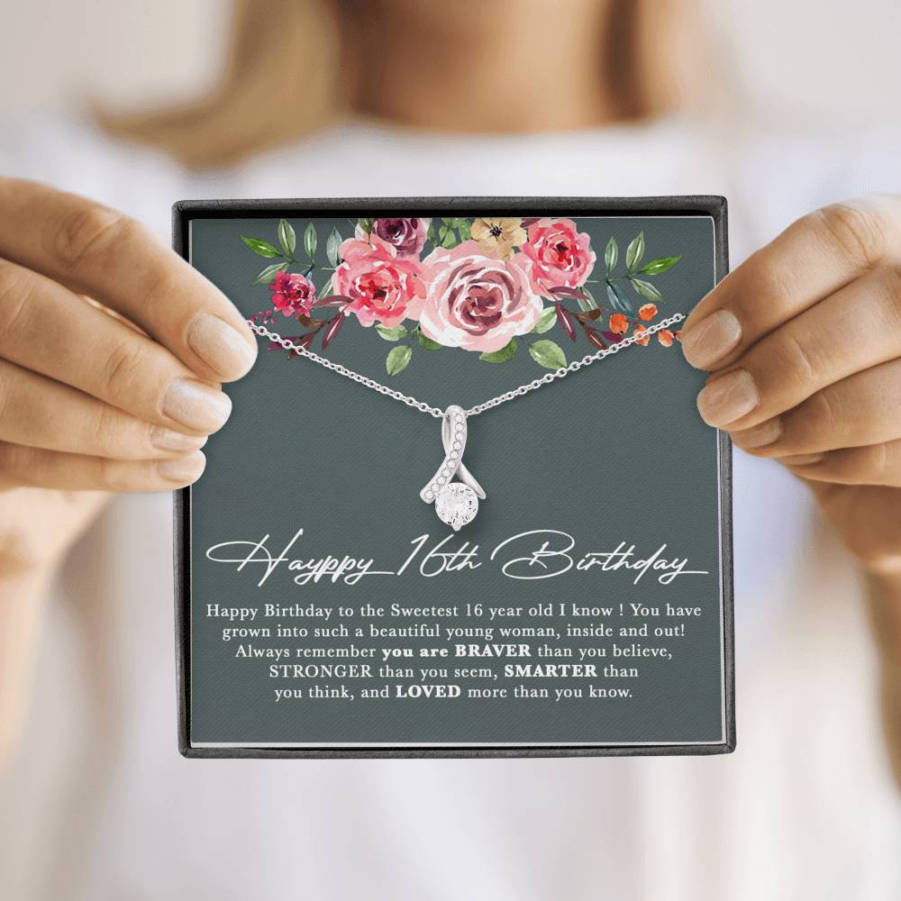 Happy 16th Birthday Gift Girl,Sweet 16 Necklace, Sweet 16 Gifts For Girls