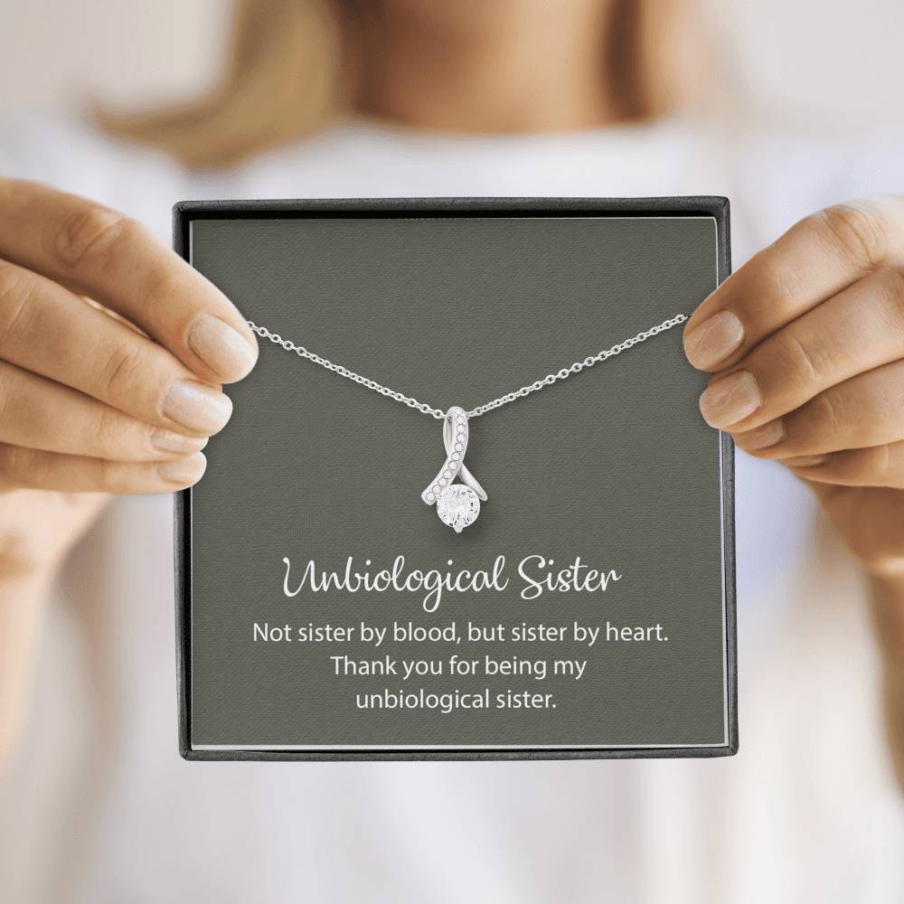 Unbiological Sister Necklace, Best Friend Necklace, Soul Sister, Bridesmaid Gift
