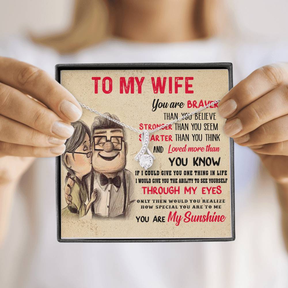 To My Wife Necklace, Engagement Gift for Future Wife, Birthday Gift