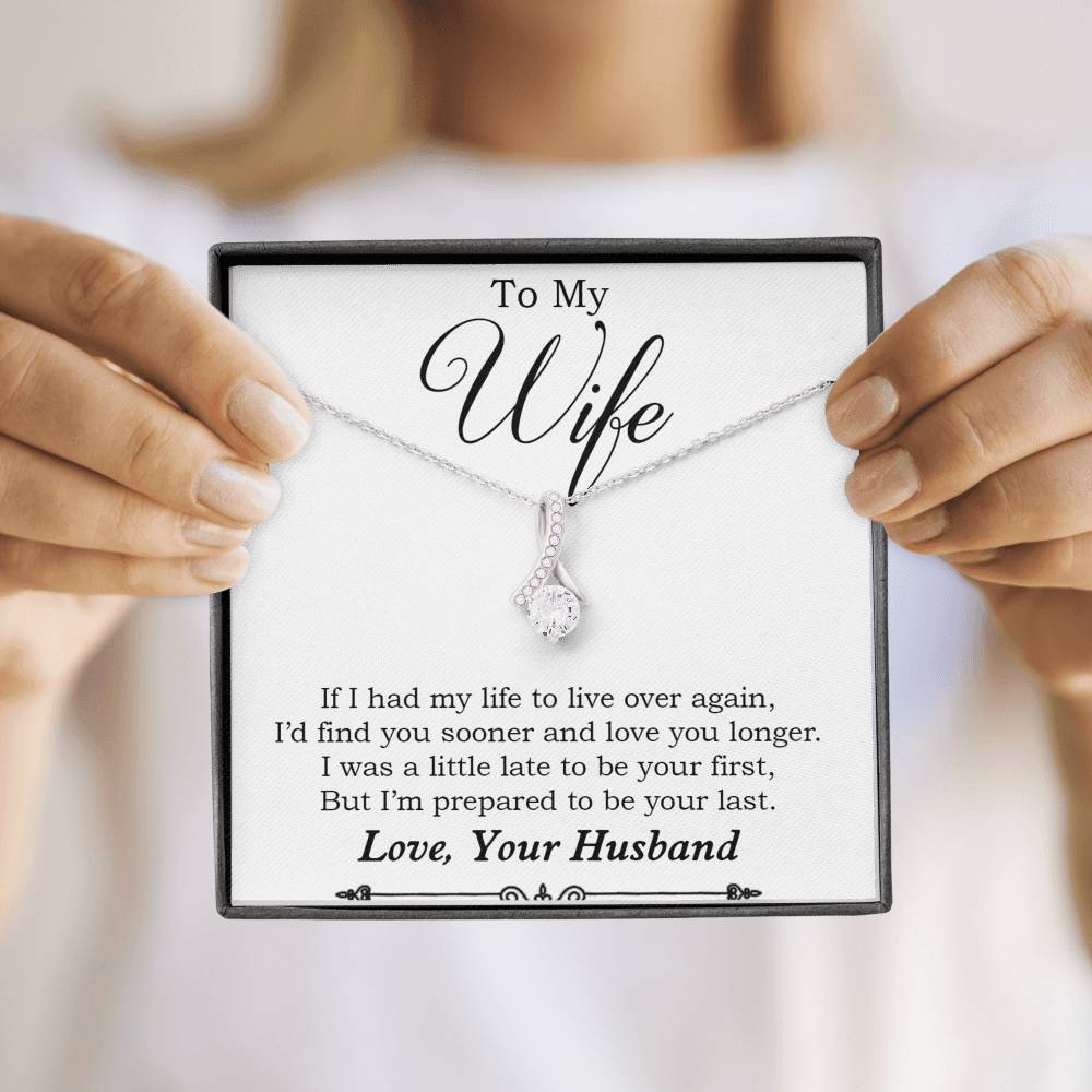 To My Wife Necklace, Engagement Gift for Future Wife, Birthday Gift