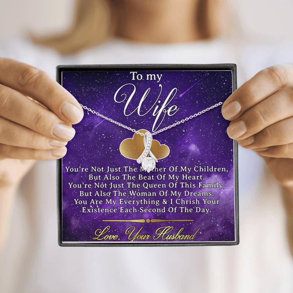 To My Wife Necklace, Engagement Gift for Future Wife,Happy Valentines Day