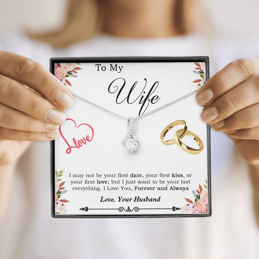 To My Wife Necklace, Engagement Gift for Future Wife, Birthday Gift