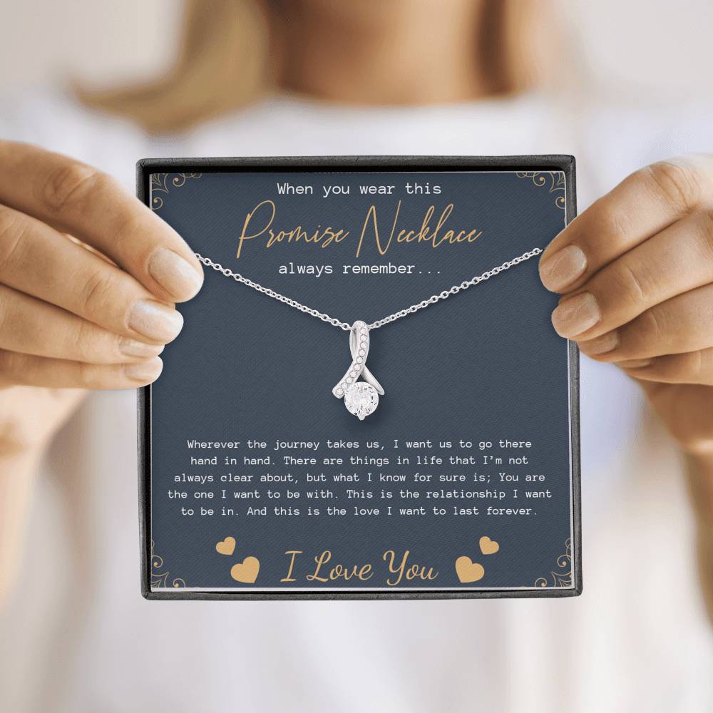 Promise Necklace for Girlfriend from Boyfriend, Gift for GirlFriend Necklace