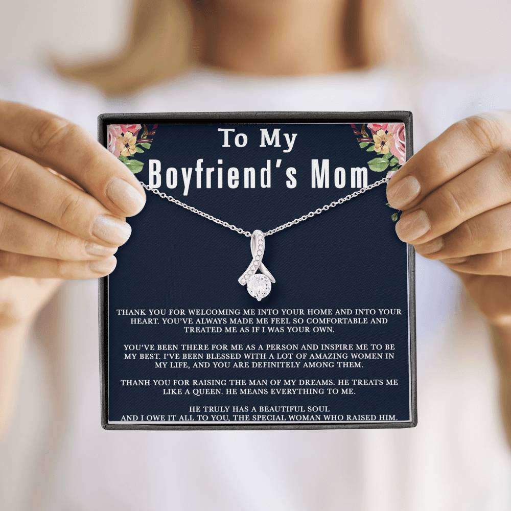 To My Boyfriends Mom Necklace, Boyfriend's Mom Gift, Mother's Day Gift for Boyfriends Mom
