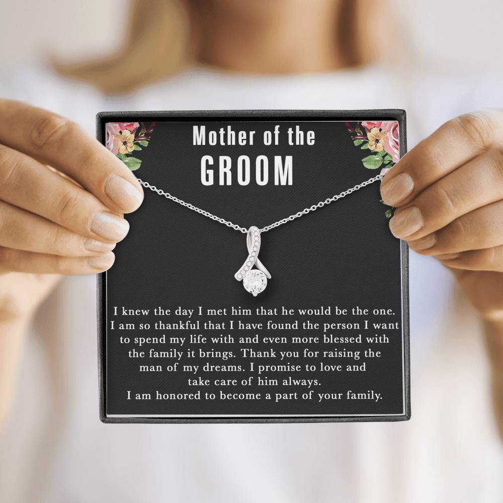 Mother of the Groom Necklace, Mother-In-Law Gift, Gift for Mother of the Groom