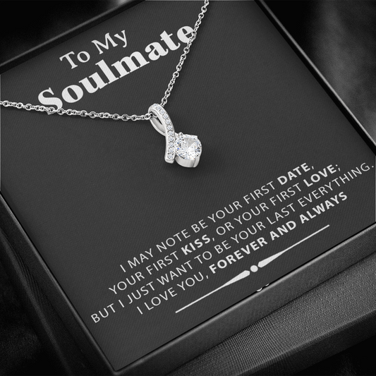 To My Soulmate Necklace, Valentines Day Pendants Gifts For Her, Birthday Gifts