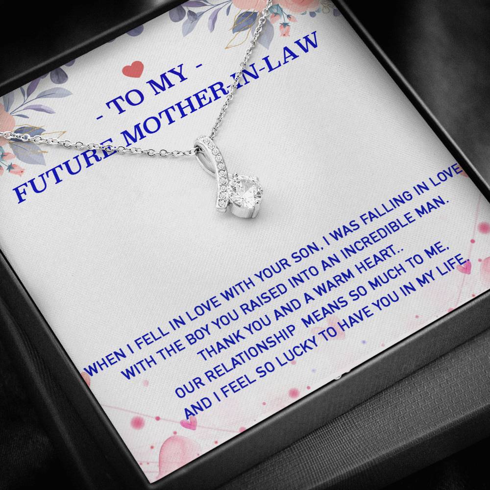 To My Future Mother-In-Law Necklace, Engagement Gift for Future Wife, Birthday Gift
