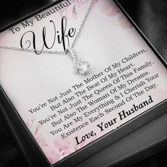 To My Wife Necklace, Engagement Gift for Future Wife, Birthday Gift