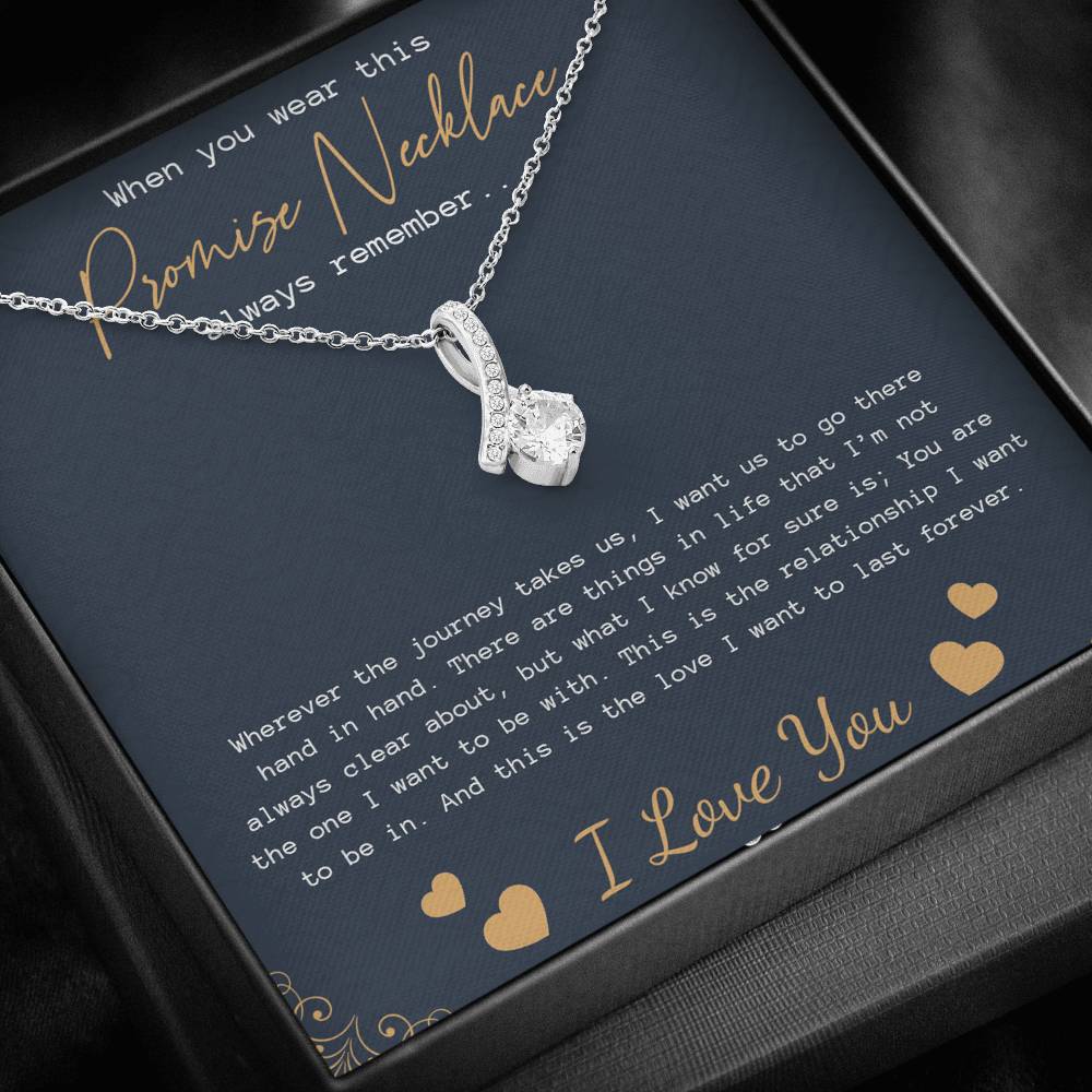 Promise Necklace for Girlfriend from Boyfriend, Gift for GirlFriend Necklace