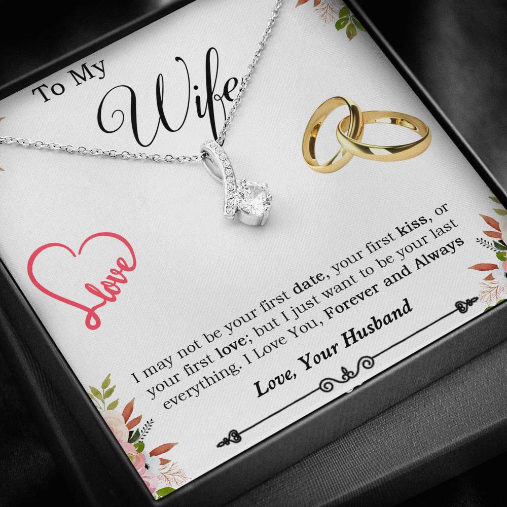 To My Wife Necklace, Engagement Gift for Future Wife, Birthday Gift