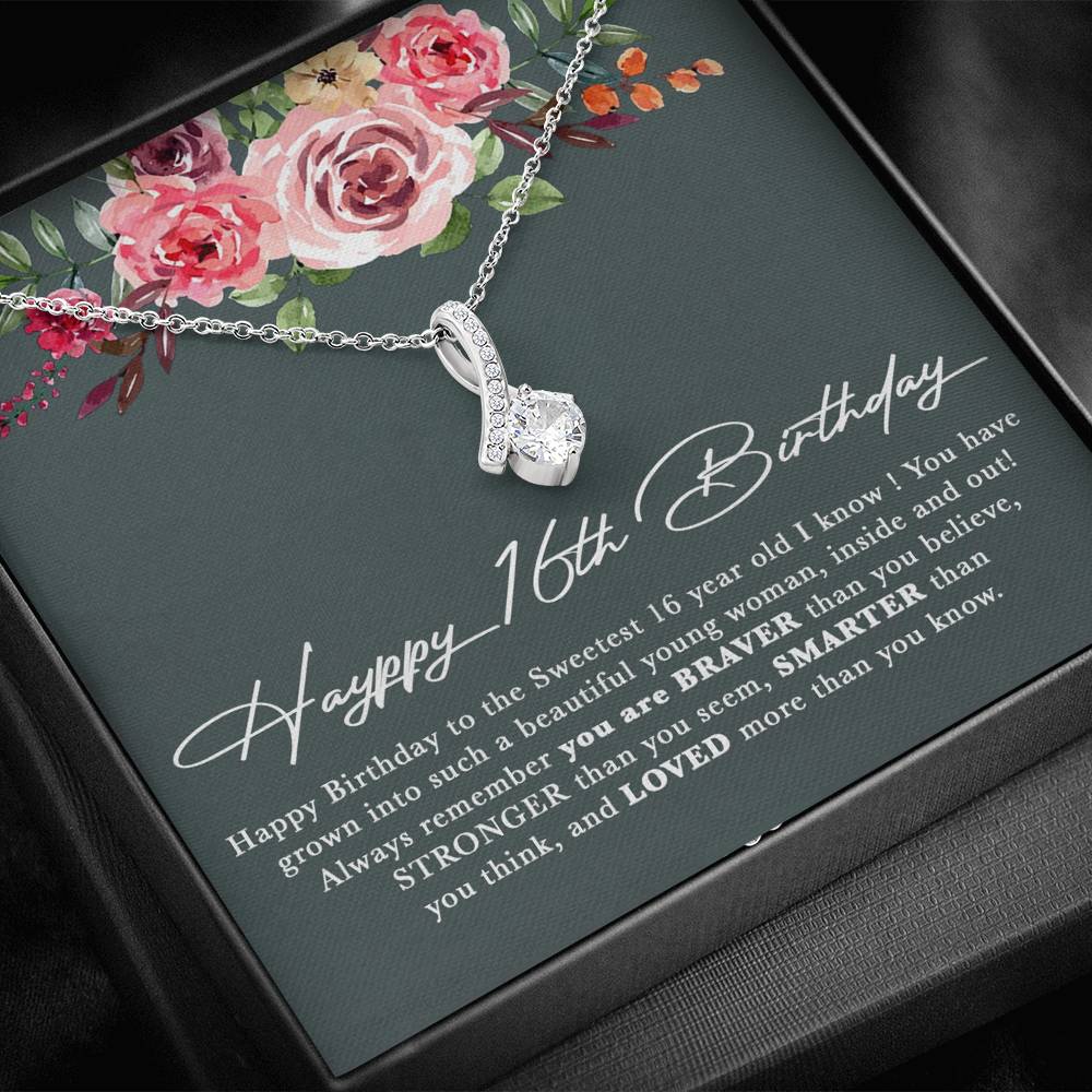 Happy 16th Birthday Gift Girl,Sweet 16 Necklace, Sweet 16 Gifts For Girls