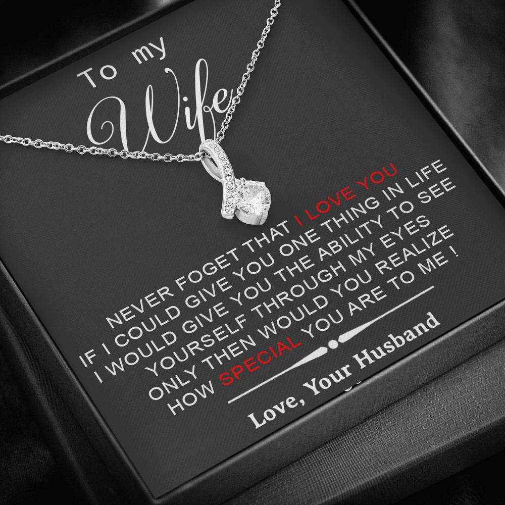 To My Wife Necklace, Engagement Gift For Her, Future Wife Birthday Gift