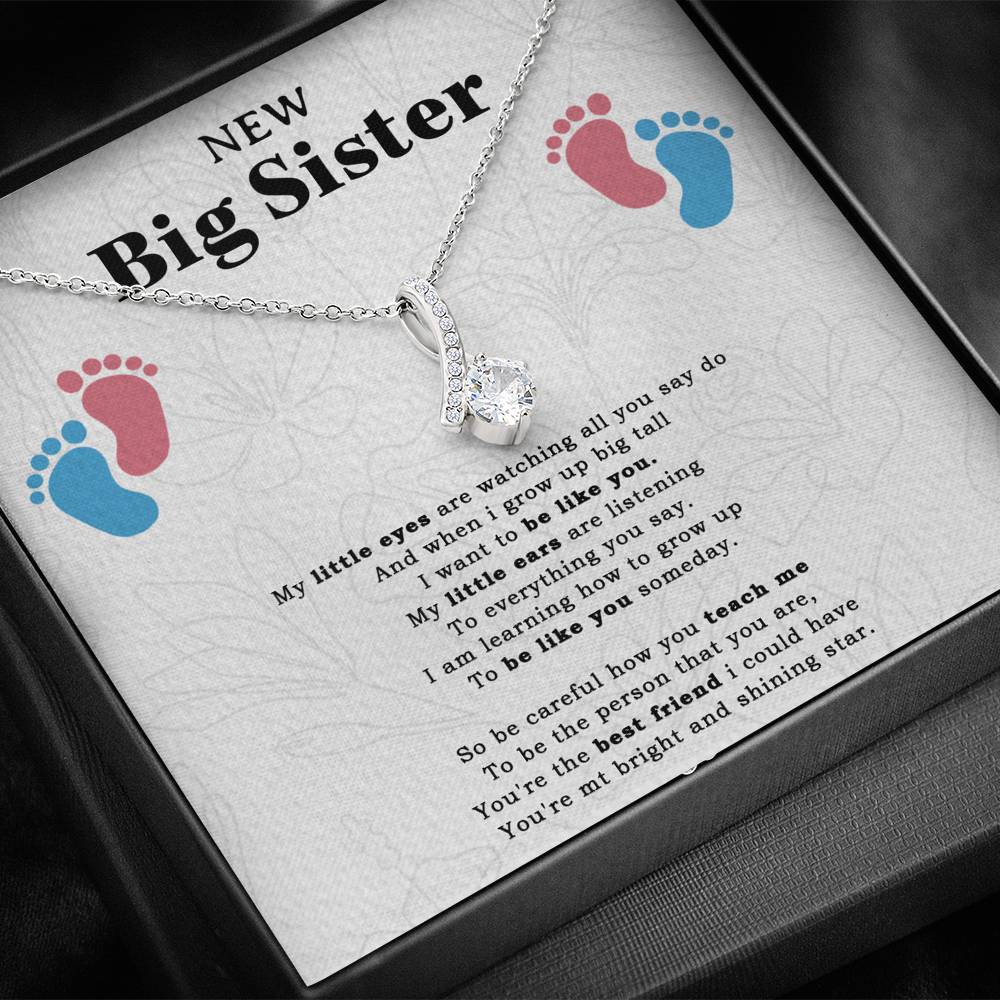 New Big Sister Gift Necklace, Gifts from Baby to Big Sister, Future Big Sister Gift
