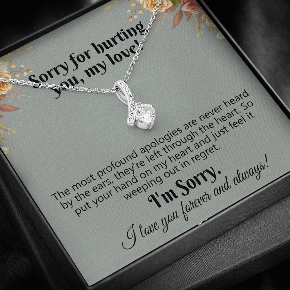 Apology Gift for Her, Forgiveness Gift, Sorry Gift for Wife, For Girlfriend, For Daughter, Gift to Say Your Sorry, Unique Apology Necklace