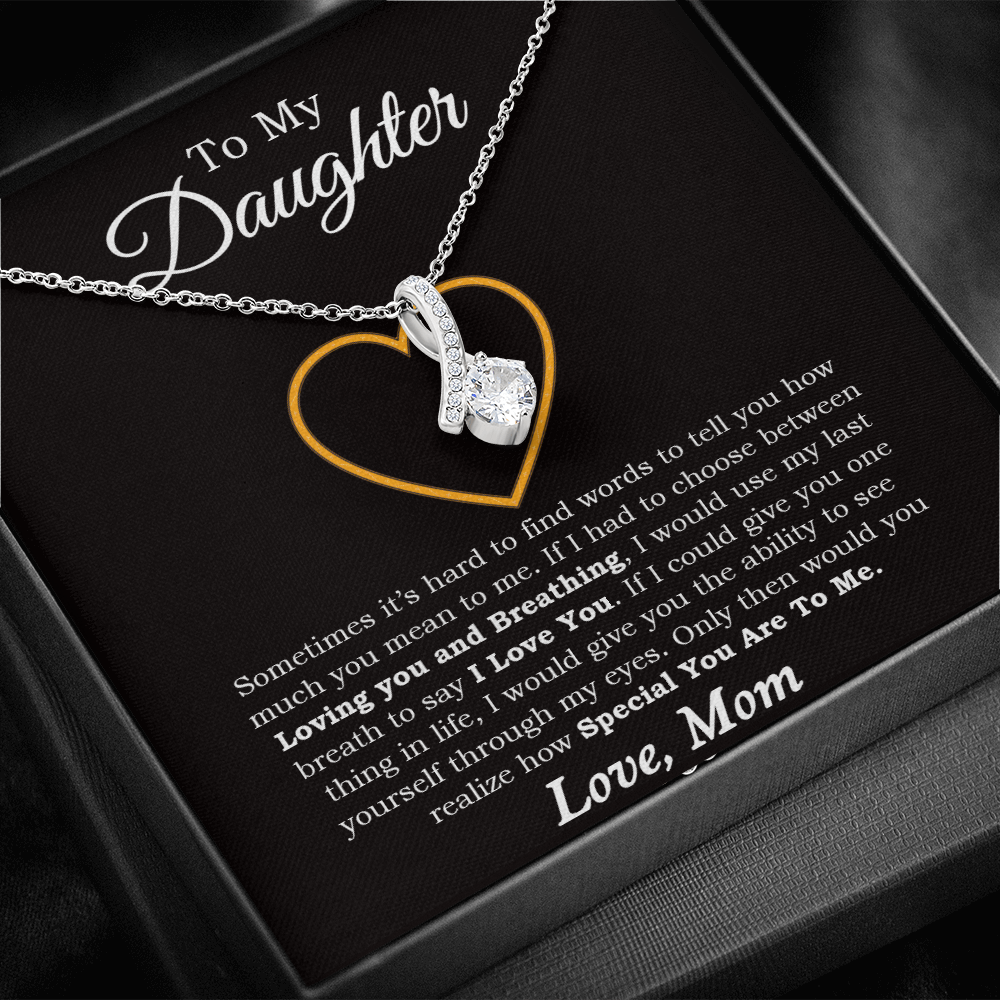 To My Daughter Necklace, Gift For Daughter From Mom, Daughter Mother Necklace