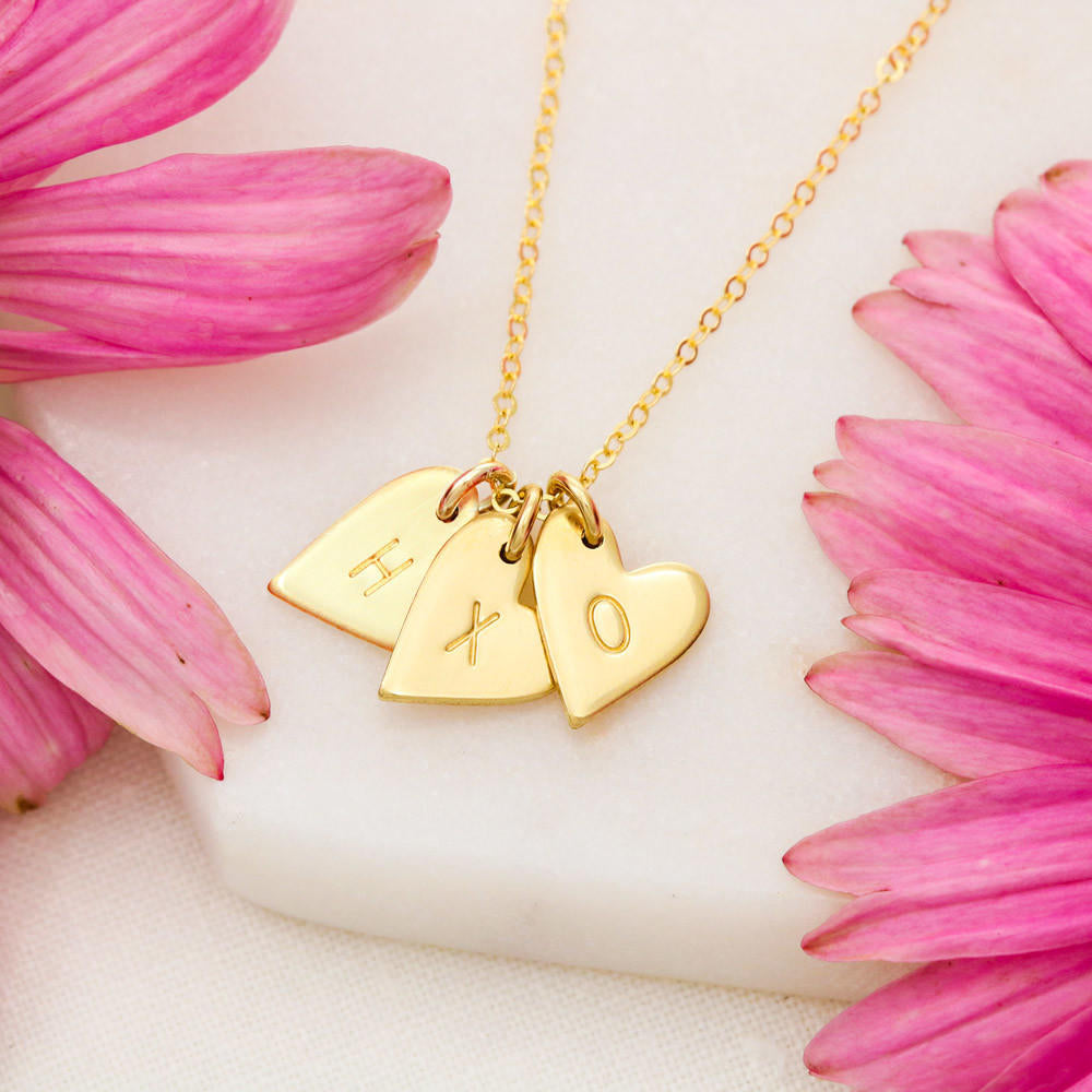 To My Girlfriend Sweetest Hearts Necklace Gift for Valentine Birthday