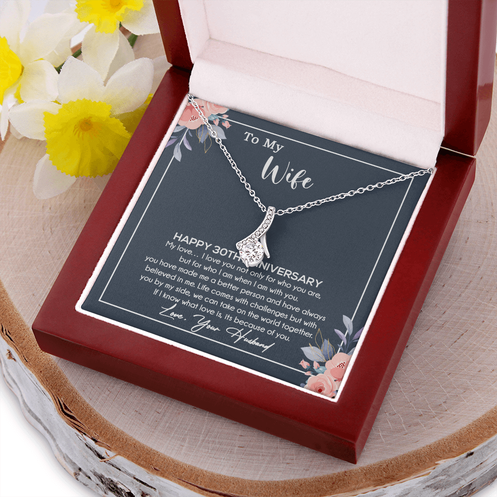 30th Anniversary Gift For Wife Necklace, 30 Year Anniversary, 30th Wedding Gift