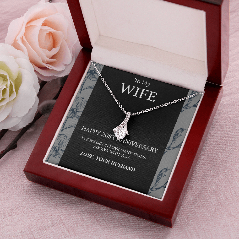 20 Year Anniversary Gift For Wife Necklace,Year Anniversary Gift,20 Year Wedding