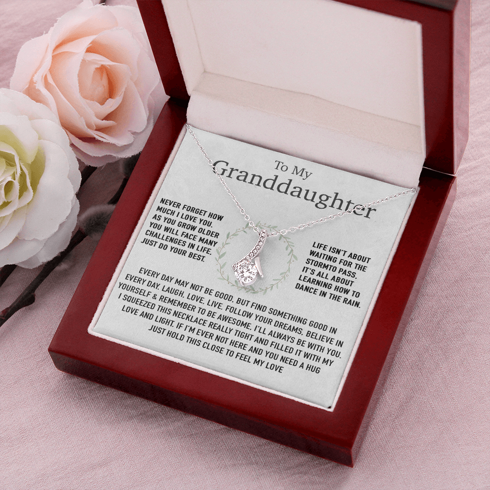 To My Granddaughter Necklace, Birthday Gift For Granddaughter, Birthday Gifts