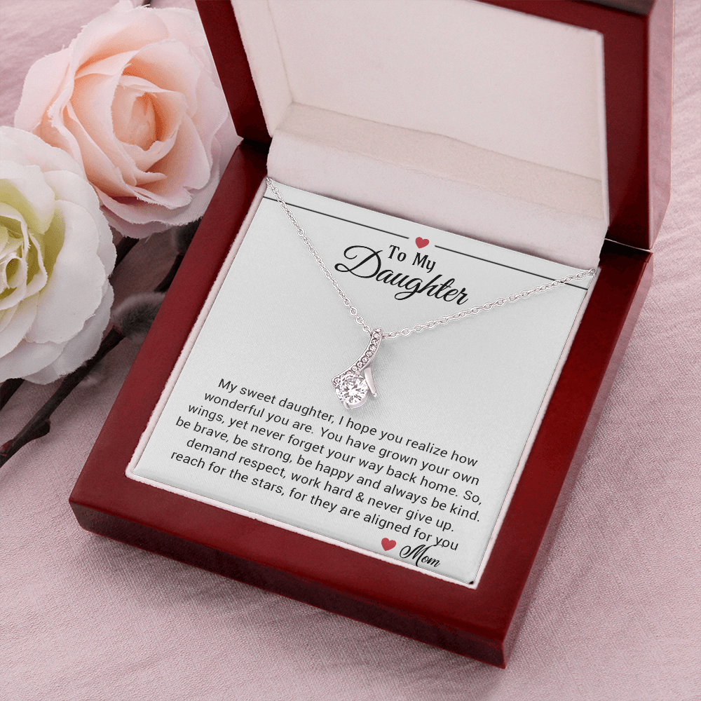 To My Daughter Necklace, Daughters Birthday, Gift For Daughter From Mom