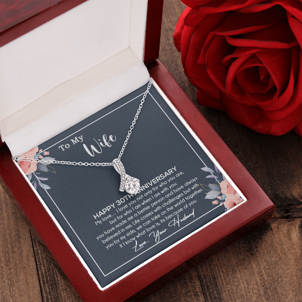 30th Anniversary Gift For Wife Necklace, 30 Year Anniversary, 30th Wedding Gift